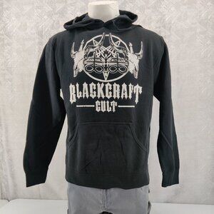 BlackCraft‎ Cult Hoodie Mens Large Black Pullover Sweatshirt Goth Occult Emo III